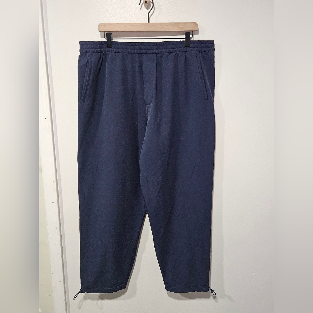 Outdoor Voices Men's Athletic Navy Blue Drawstring Nylon Joggers Size XXL